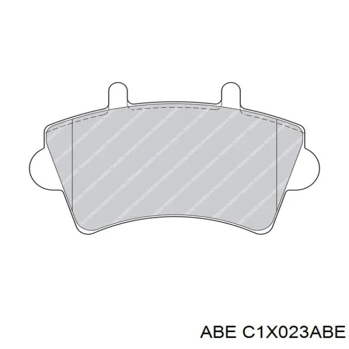 Колодки гальмівні передні, дискові C1X023ABE ABE