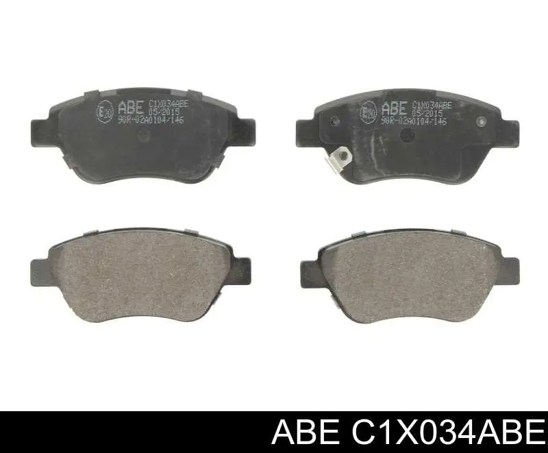 C1X034ABE ABE Колодки передние