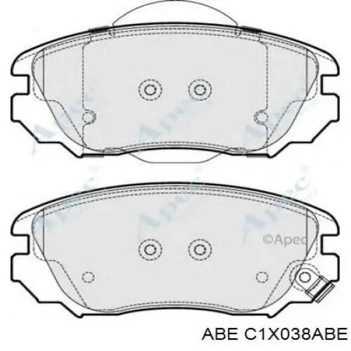 Колодки ABE C1X038ABE цена, от 21.45 USD