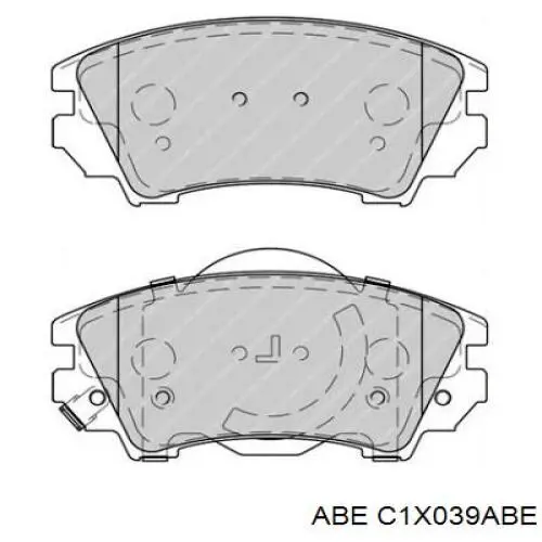 Тормозные колодки ABE C1X039ABE