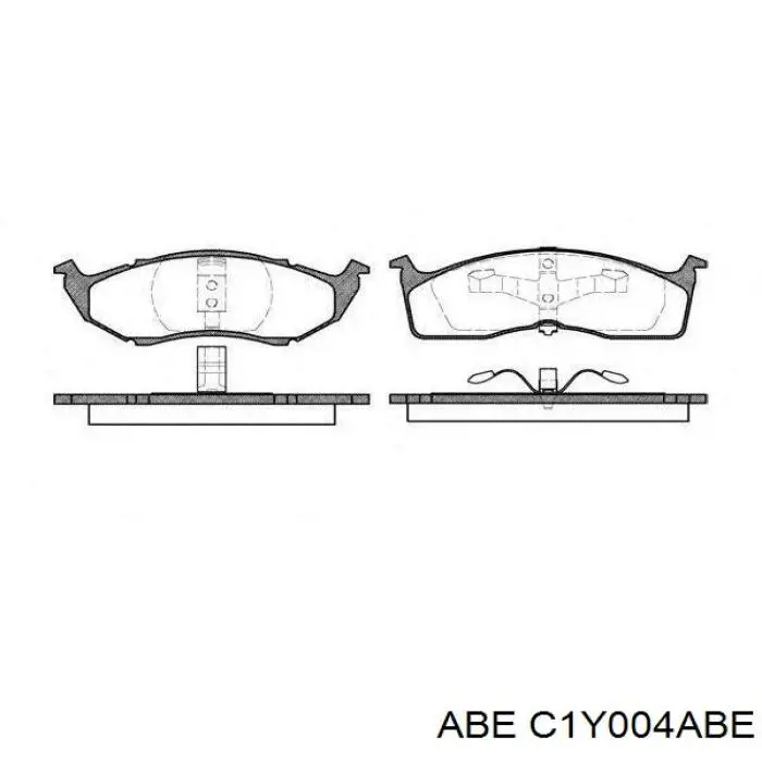 Купить C1Y004ABE ABE Колодки тормозные