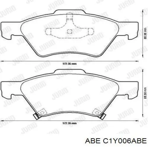 Колодки ABE C1Y006ABE цена, от 26.32 USD