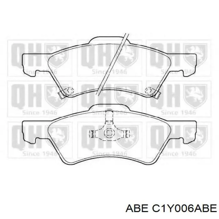 Купить C1Y006ABE ABE Колодки тормозные