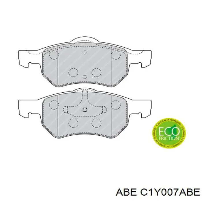 Тормозные колодки ABE C1Y007ABE