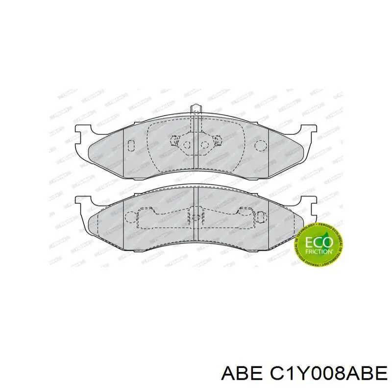 Колодки ABE C1Y008ABE цена, от 21.51 USD