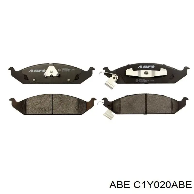 C1Y020ABE ABE колодки тормозные передние дисковые