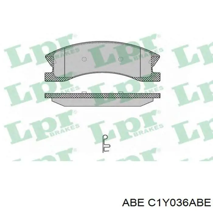 Колодки гальмівні передні, дискові C1Y036ABE ABE