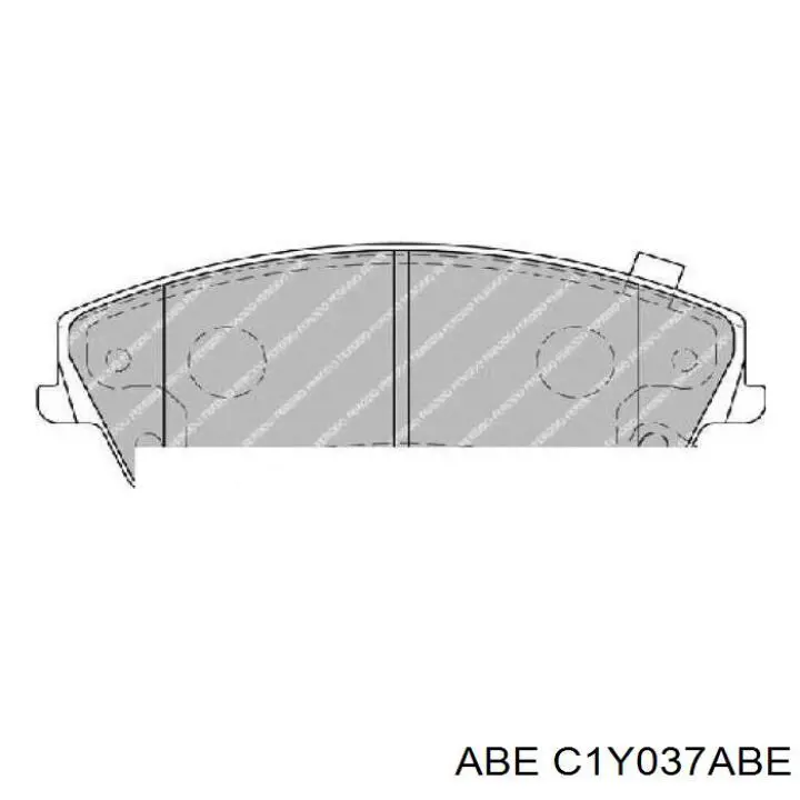 Колодки ABE C1Y037ABE цена, от 31.92 USD