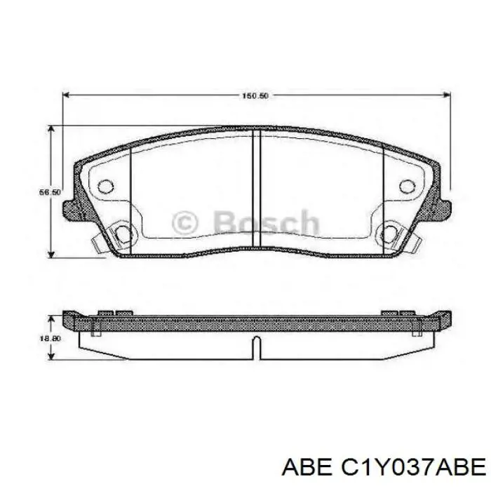 Купить C1Y037ABE ABE Колодки тормозные
