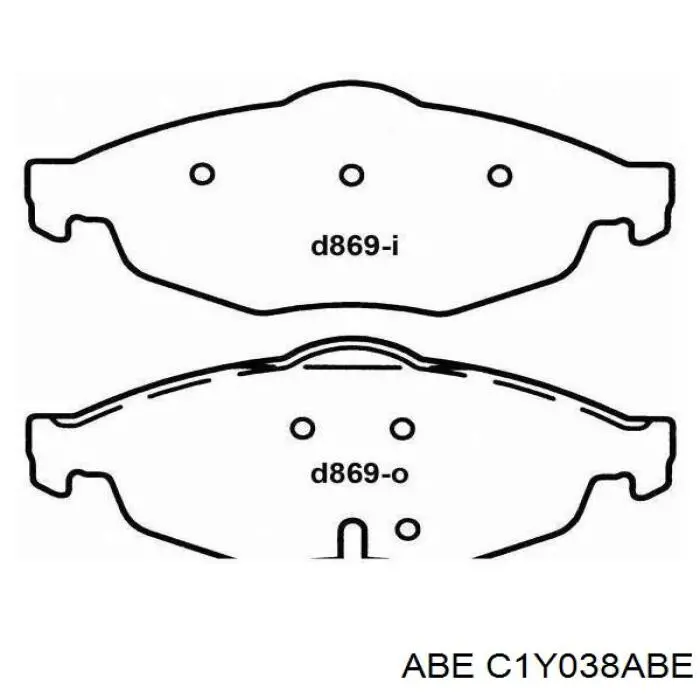 Купить C1Y038ABE ABE Колодки тормозные