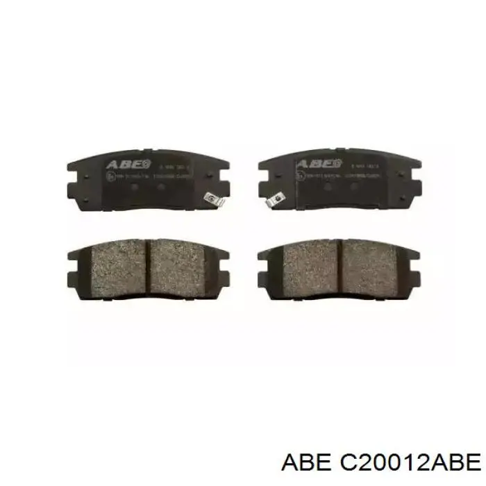 C20012ABE ABE задние тормозные колодки