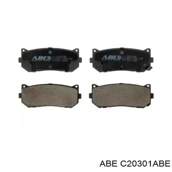 C20301ABE ABE задние тормозные колодки
