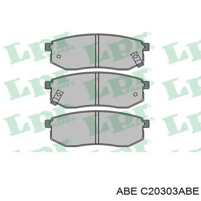 Задние тормозные колодки C20303ABE ABE