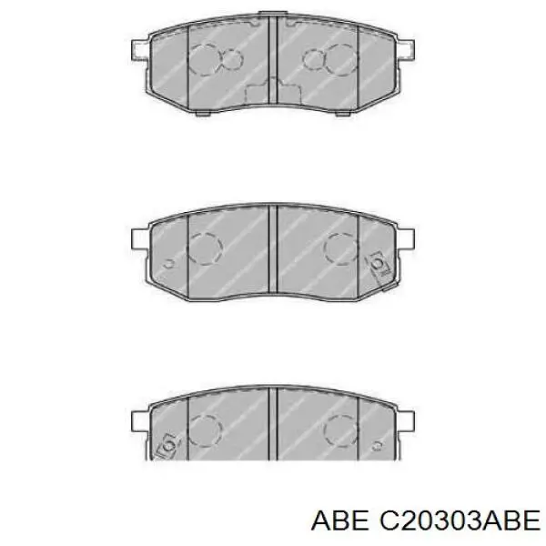 Колодки дисковые  ABE C20303ABE цена, от 18.30 USD