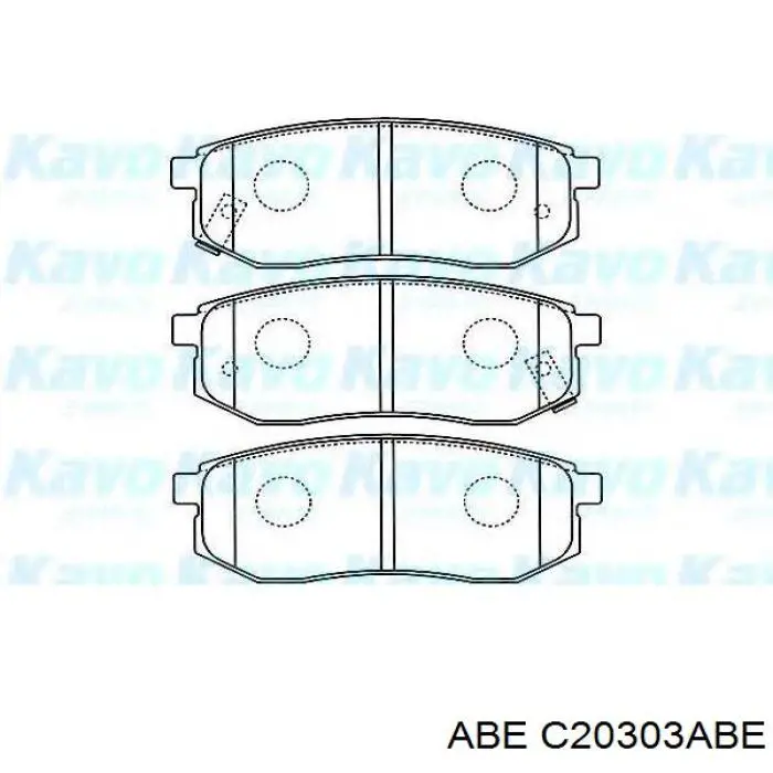 Купить C20303ABE ABE Колодки тормозные задние, дисковые