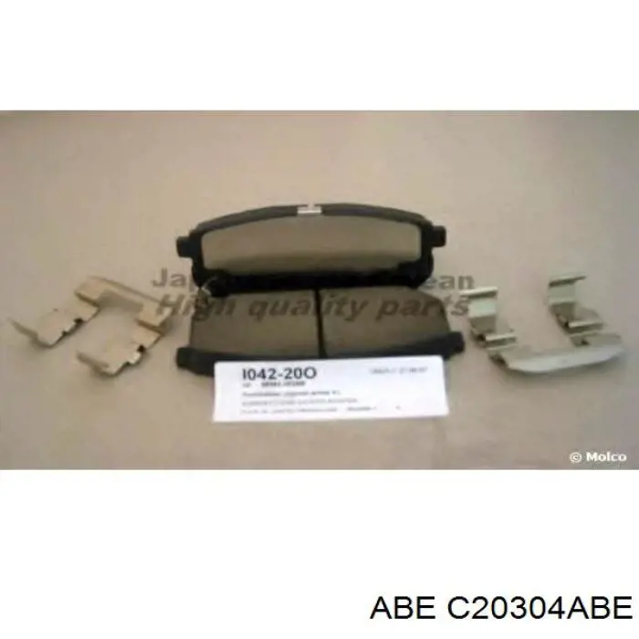 Купить C20304ABE ABE Колодки тормозные задние, дисковые