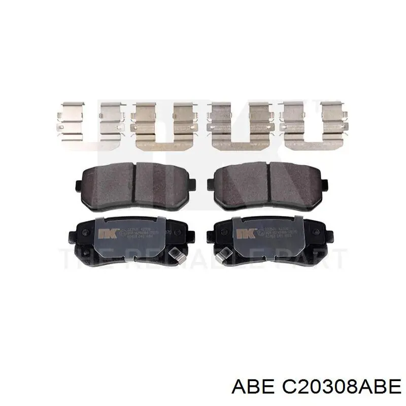Задние тормозные колодки C20308ABE ABE
