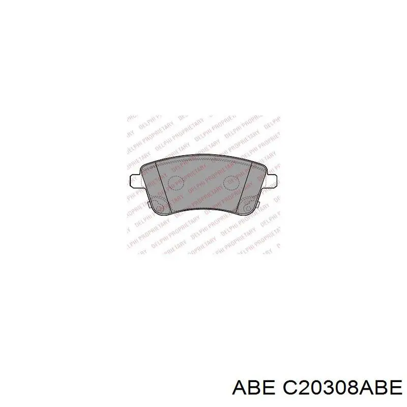 Задние дисковые колодки ABE C20308ABE