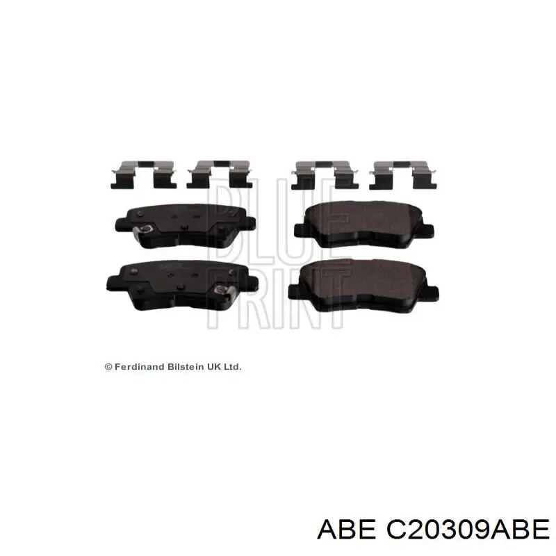 Колодки дисковые  ABE C20309ABE цена, от 17.04 USD