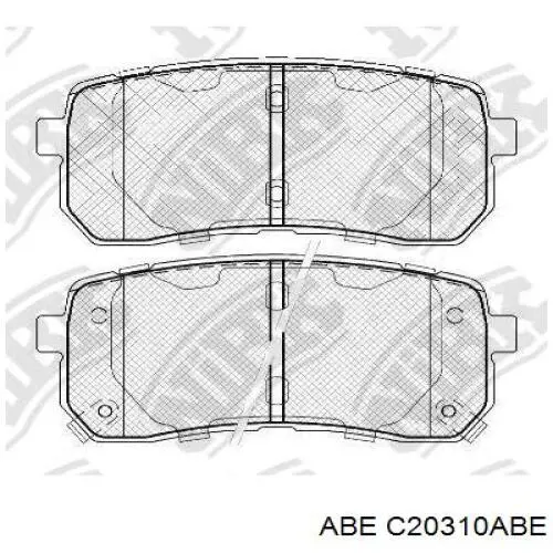C20310ABE ABE Колодки тормозные дисковые комплект