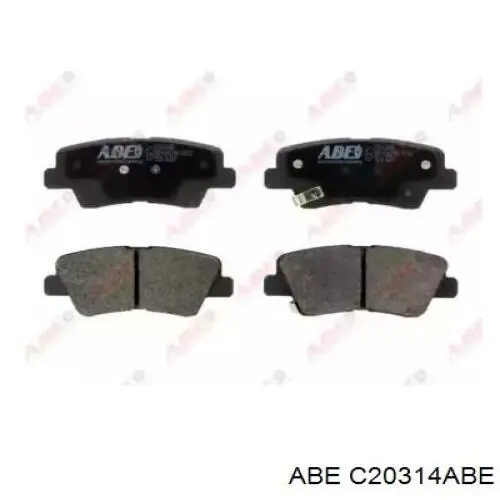 Задние дисковые колодки ABE C20314ABE