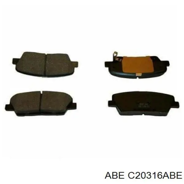 Колодки дисковые  ABE C20316ABE цена, от 18.53 USD