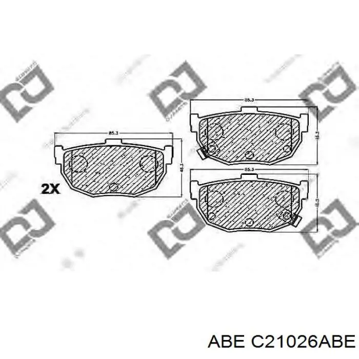 Задние дисковые колодки ABE C21026ABE