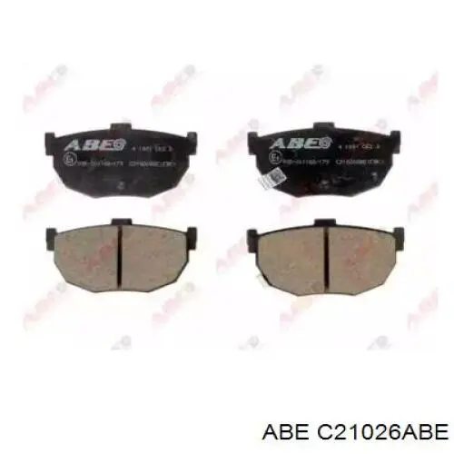 Купить C21026ABE ABE Колодки тормозные задние, дисковые