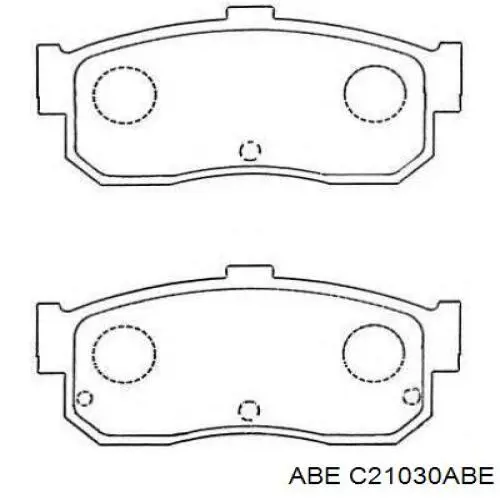 Купить C21030ABE ABE Колодки тормозные задние, дисковые