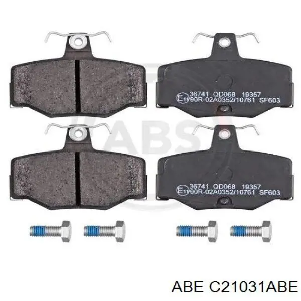 Купить C21031ABE ABE Колодки тормозные задние, дисковые