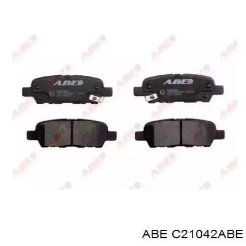 Купить C21042ABE ABE Колодки тормозные задние, дисковые