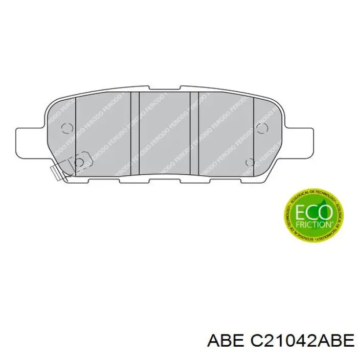 Колодки дисковые  ABE C21042ABE цена, от 12.75 USD
