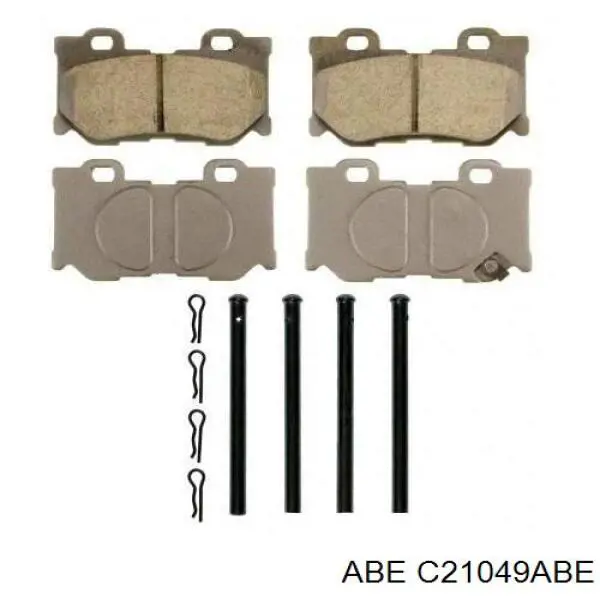 Купить C21049ABE ABE Колодки тормозные задние, дисковые