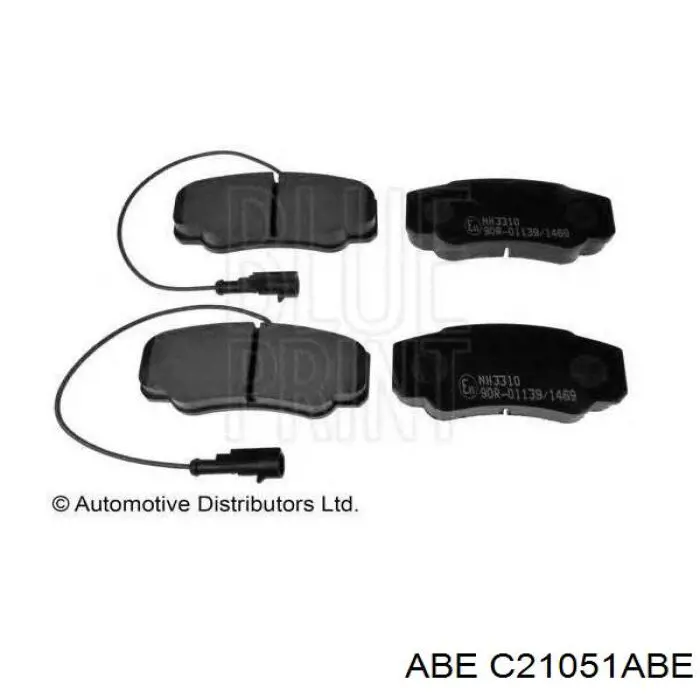 Купить C21051ABE ABE Колодки тормозные задние, дисковые