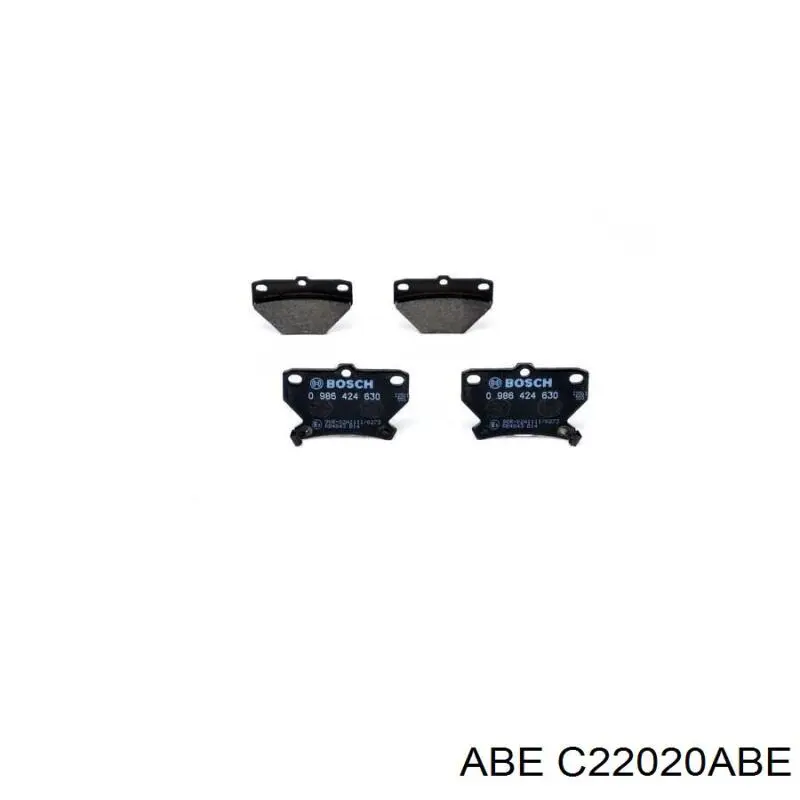 Купить C22020ABE ABE Колодки тормозные задние, дисковые