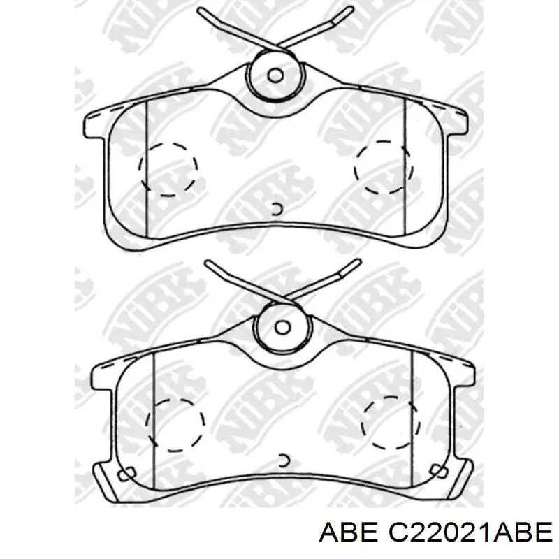 Задние тормозные колодки C22021ABE ABE