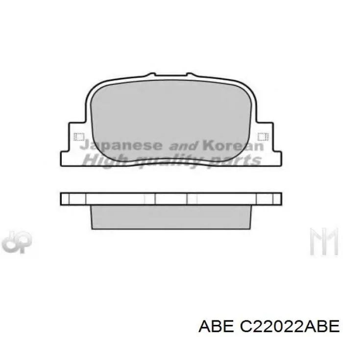 Задние тормозные колодки C22022ABE ABE