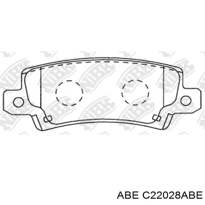 Задние дисковые колодки ABE C22028ABE