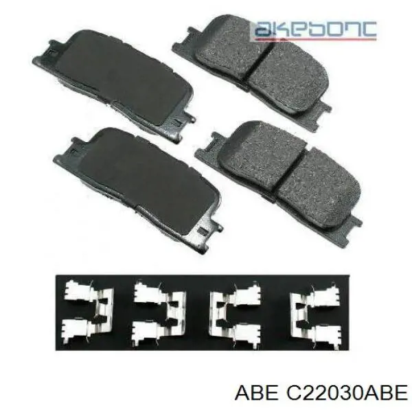 Купить C22030ABE ABE Колодки тормозные задние, дисковые