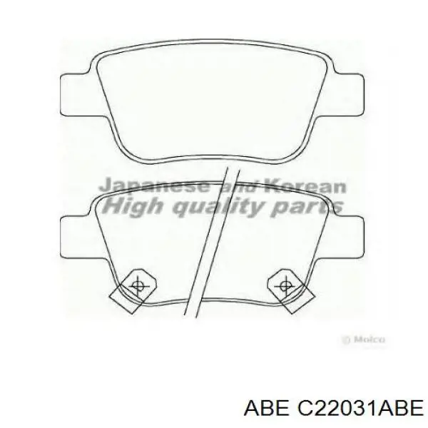 Колодки дисковые  ABE C22031ABE цена, от 12.18 USD