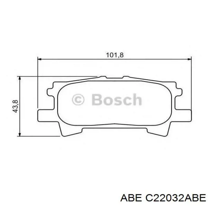 Колодки дисковые  ABE C22032ABE цена, от 15.24 USD