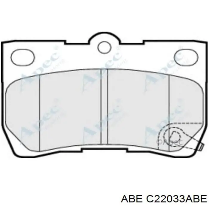 Задние дисковые колодки ABE C22033ABE