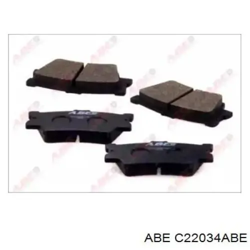 Задние тормозные колодки C22034ABE ABE