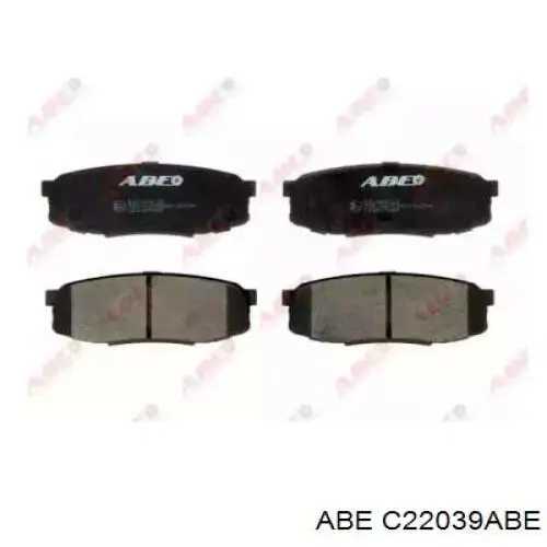 Купить C22039ABE ABE Колодки тормозные задние, дисковые