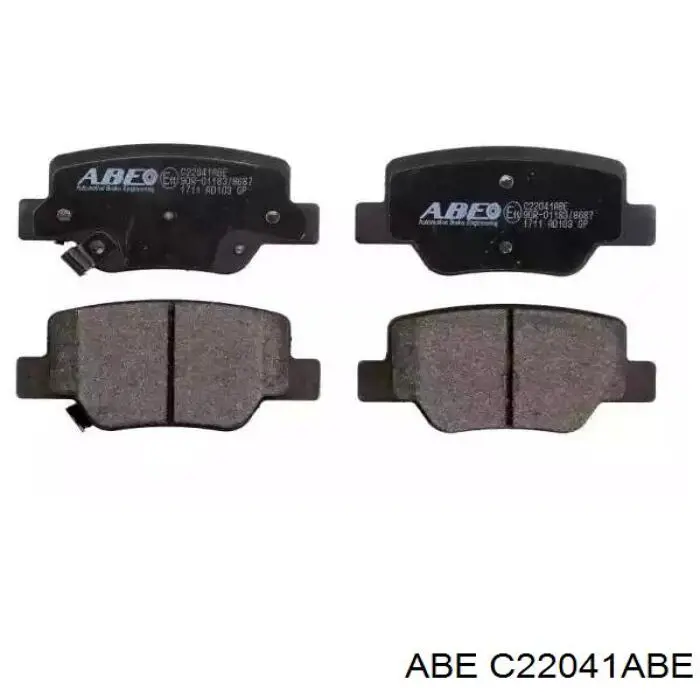 Задние тормозные колодки C22041ABE ABE