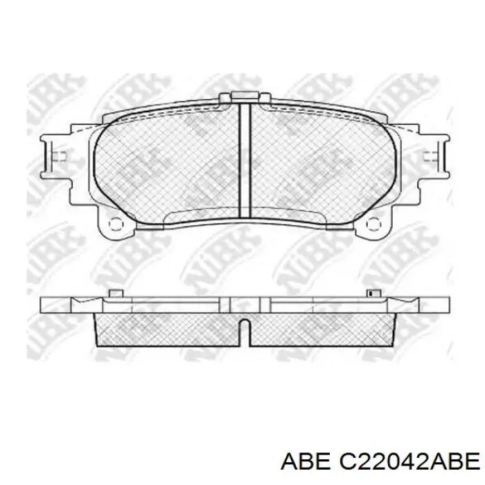 Колодки дисковые  ABE C22042ABE цена, от 14.64 USD