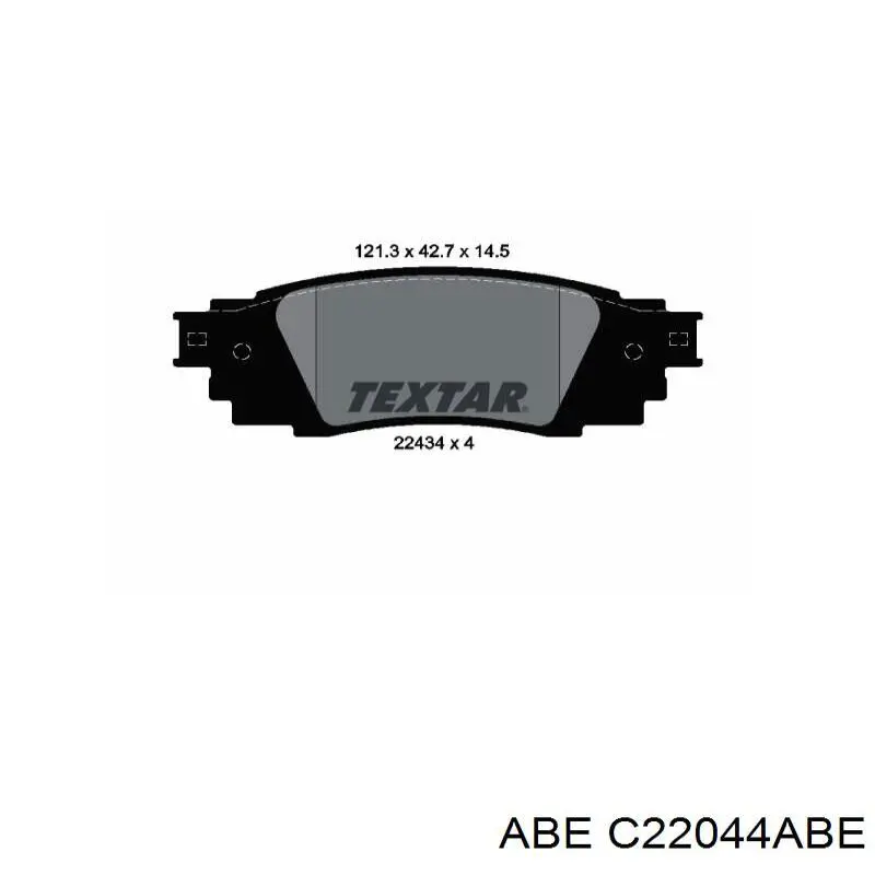 Колодки дисковые  ABE C22044ABE цена, от 48.54 USD
