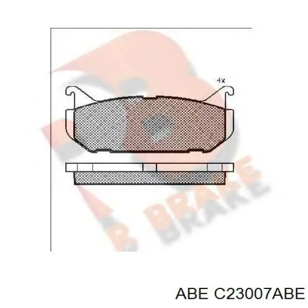 Задние тормозные колодки C23007ABE ABE