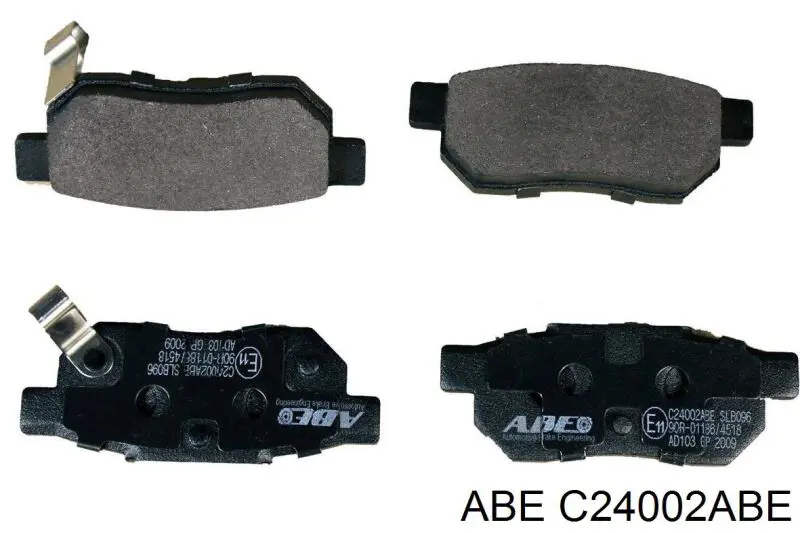 C24002ABE ABE колодки тормозные передние дисковые