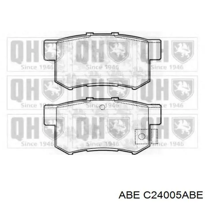 Колодки дисковые  ABE C24005ABE цена, от 12.51 USD